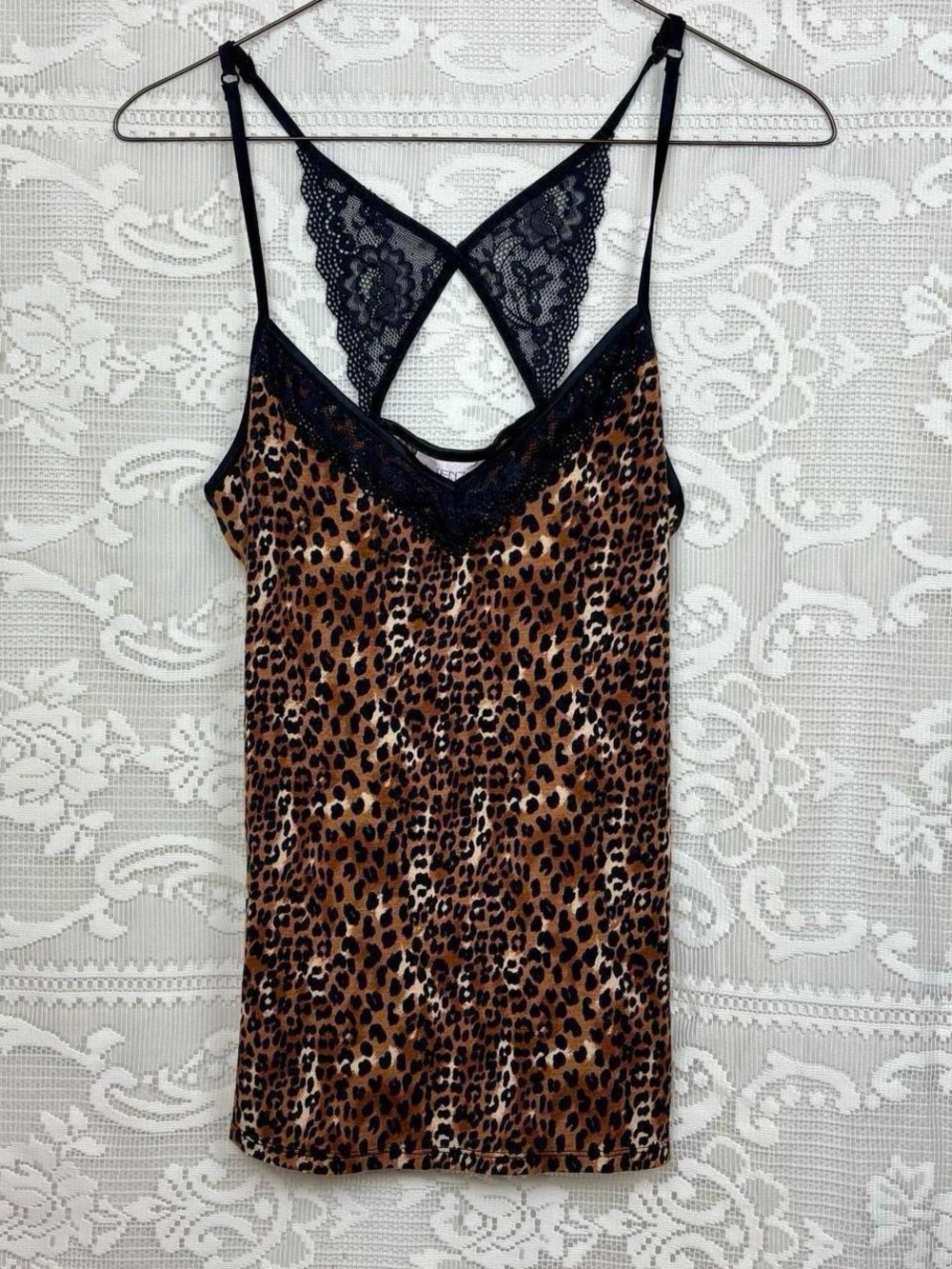 Vintage Y2K Leopard Print La Senza Cami with beautiful Lace trim✨ - Picture 5 of 7